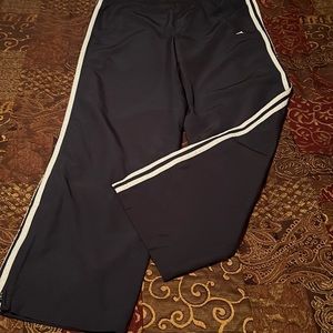Adidas Three Stripes Open Hem Windbreaker Pant